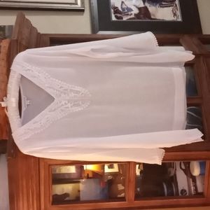 Counterparts White XL Rayon/polyester summer top